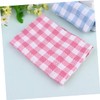Baluue 8pcs Microfibre Dish Towels Plaid Pattern Cleaning Cloths Cotton