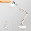 LEPOWER Metal Desk Lamp, Adjustable Goose Neck Architect Table Lamp