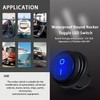 mankk mankk 4Pcs Round Rocker Switch 12V Waterproof Toggle Switch