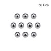 sourcing map Pack of 50 Bearing Balls, Carbon Steel, Precision