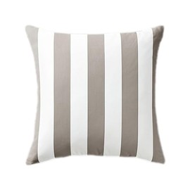 Hyper Cover Outdoor Cushion Covers with Vertical Stripes Design (60x60 cm, Pumice)- Perfect for Outdoor Furniture, Couches, Throw Pillows - Durable and Stylish Pillow Cases
