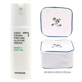 Innisfree Forest for Men All-in-One Essence (Pore Care) + Play Green Cosmetics Pouch (Blue) | Innisfree / 이니스프리 포레스트 포맨 올인원 에센스(포어케어)+플레이그린 화장품 파우치(블루) 증정