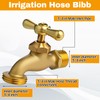 Rossesay 3 Pcs Irrigation Hose Bibb, 3/4 Inch Mip and