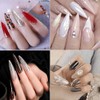 Mwoot 600 Pieces French False Nail Tips, Long Stiletto Sharp