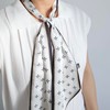 GIMIRO Satin Silk Scarf 148 x 13.5 cm Tie Double