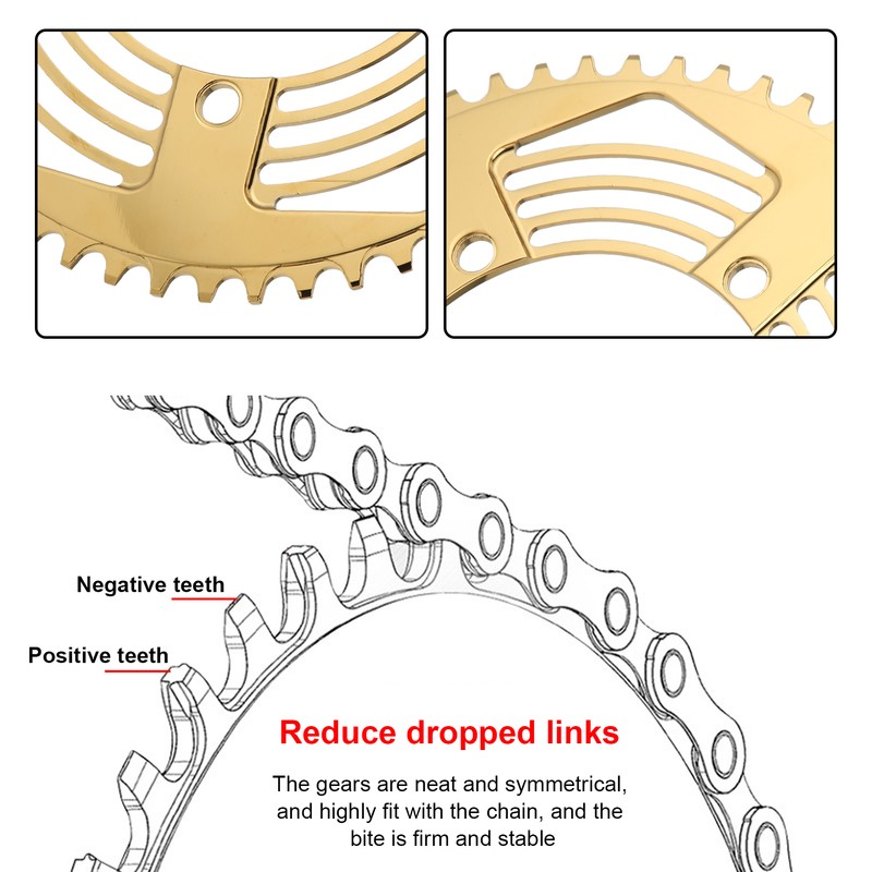 BOLANY Folding Bike 56T Chainring Road Bike Positive Negative Teeth