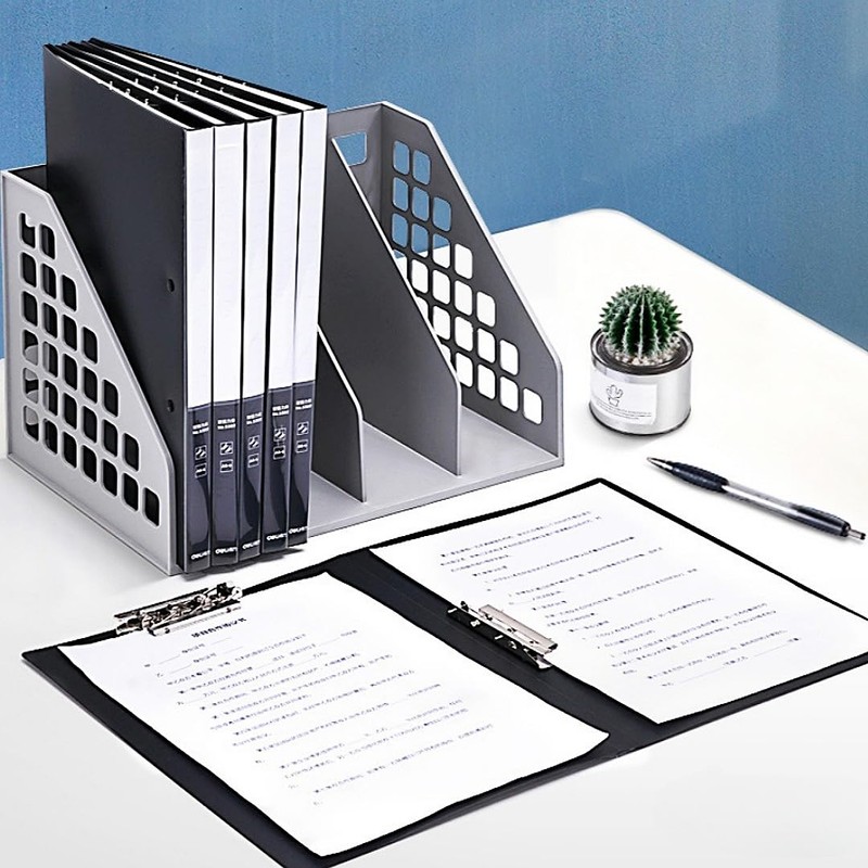 A4 Double Strong Clips File Folder Report Cover, Punchless Binder,