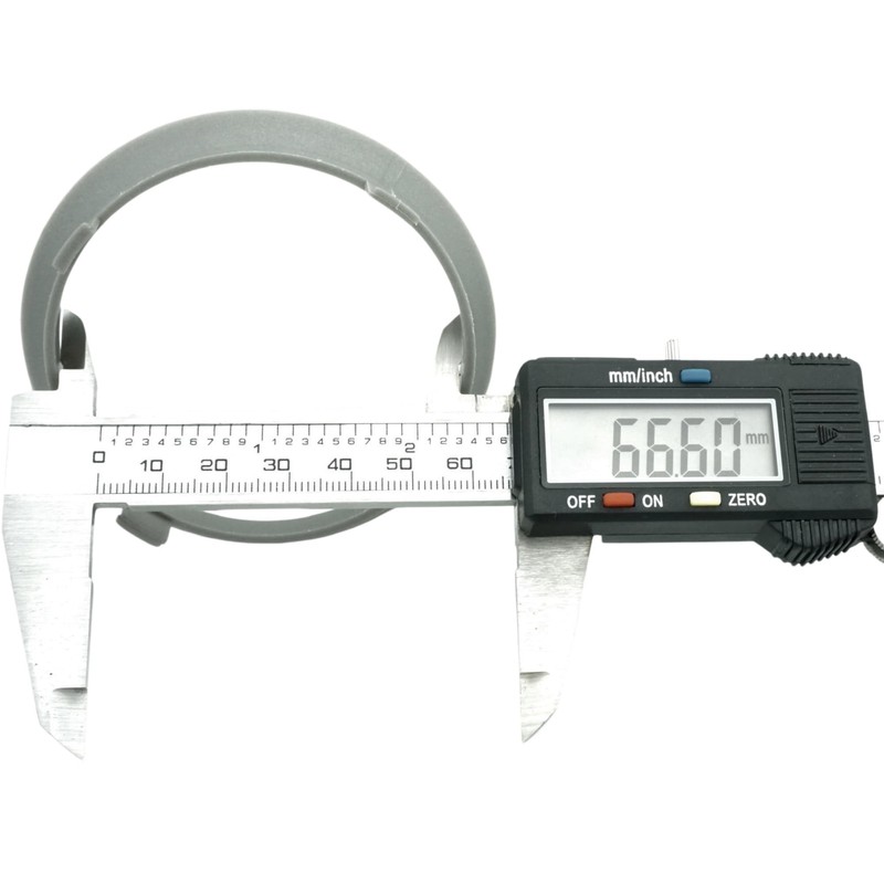 4x Centring Rings 70.1 x 66.6/70.1 to 66.6 Grey Compatible