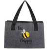 Brandsseller Bee Happy Felt Bag, Leisure Bag, Practical Shopping Bag,