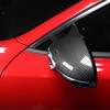 YOUTOOCAR Carbon Fiber Pattern Cow Horn Exterior Mirror Cover Side