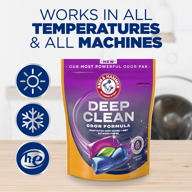 ARM & HAMMER Deep Clean Odor Formula Laundry Detergent Power