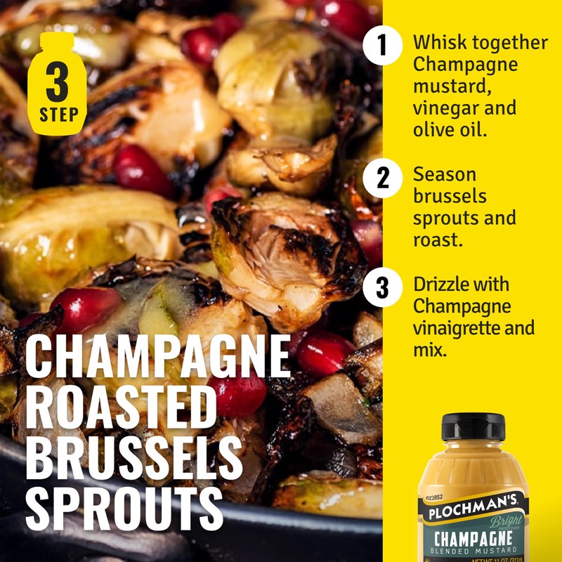 Plochman, Champagne Dijon Mustard, 11 oz, Blended Mustard