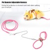 Adjustable Small Pet Harness Leash, Hamster Harness Leash, with Bell