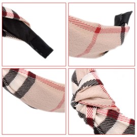 6 Pieces Women's Headband Crossed Knotted Wide-Brimmed Hair Bands Fashion Small Flowers Headband Hair Accessories for Women and Girls (hairband_6suhengwen)