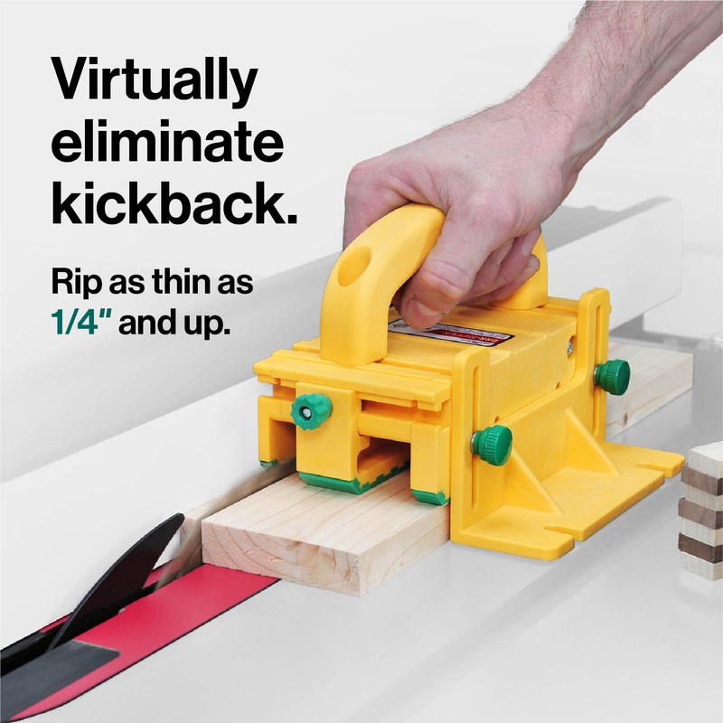 MICROJIG GRR-RIPPER GR-100 3D Table Saw Pushblock, Yellow