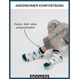 Occulto Boys and Girls Motif Trainer Socks Pack of 10 (Model: Motivo), Football.