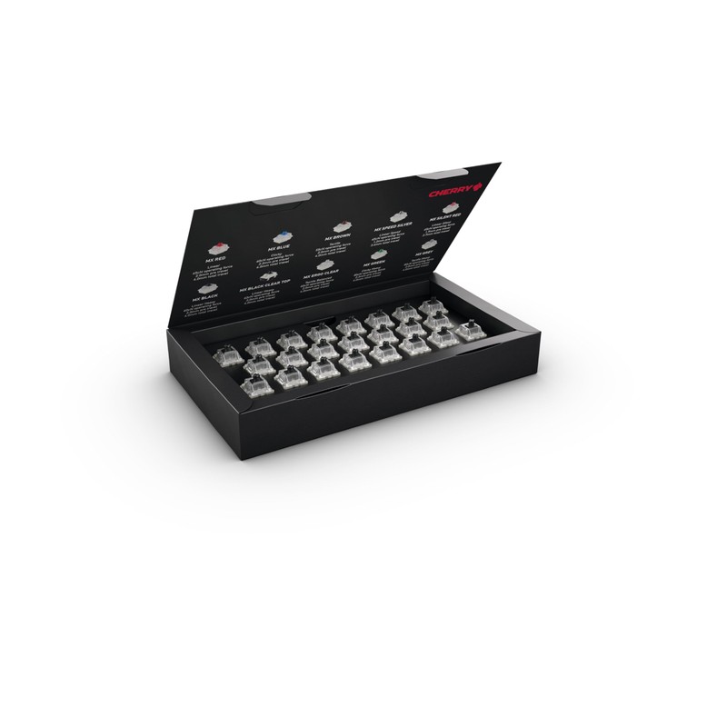Cherry MX RGB Black Switch Kit, 23 Mechanical Keyboard Switches,