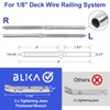 BLIKA 60 Pack T316 Stainless Steel Right&Left Handed Thread Swage