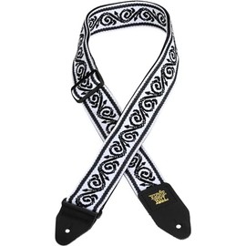 Ernie Ball Jacquard Guitar Strap, Black Vine (P05342), 41" - 72"