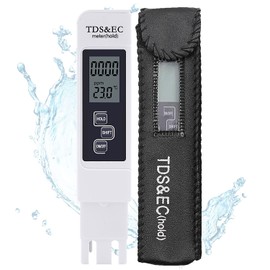 GOOMAND TDS EC Meter Measuring Range 0-9990us/cm 0-9999ppm Water Temperature Automatic Temperature Correction 3-in-1 TDS&EC& Water Quality Tester
