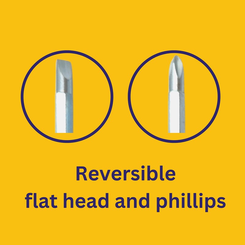 Screwdriver (2 PCS) 2 in 1 Adjustable Length, Reversible Dual