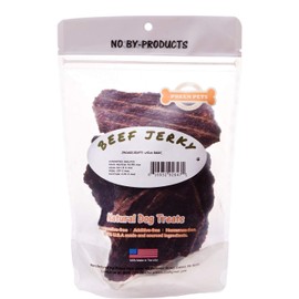 Beef Jerky Dog Treats - 100% Lean USA Sirloin Beef (1 Pound Bag)