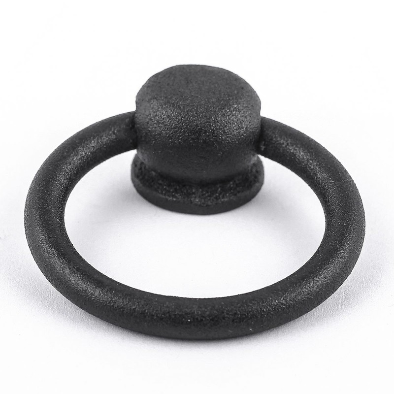 Renovators Supply Manufacturing Cabinet Handles 2 in. Black Wrought Iron