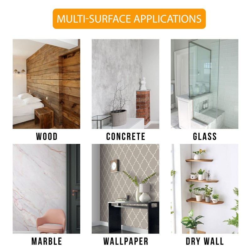 Clear Door Stoppers for Wall - Medium Size 2" (16