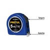 Pretul PRO-55MEB-A, Flexómetro azul 5.5 m cinta 25 mm, cubierta