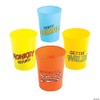 Fun Express Zoo Animal Plastic Cups, Set of 12 Tumblers,
