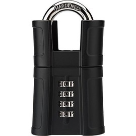 Bosvision Heavy Duty 55mm Closed shackle Combination Padlock with shackle protector for gate, lodge, locker, luggage