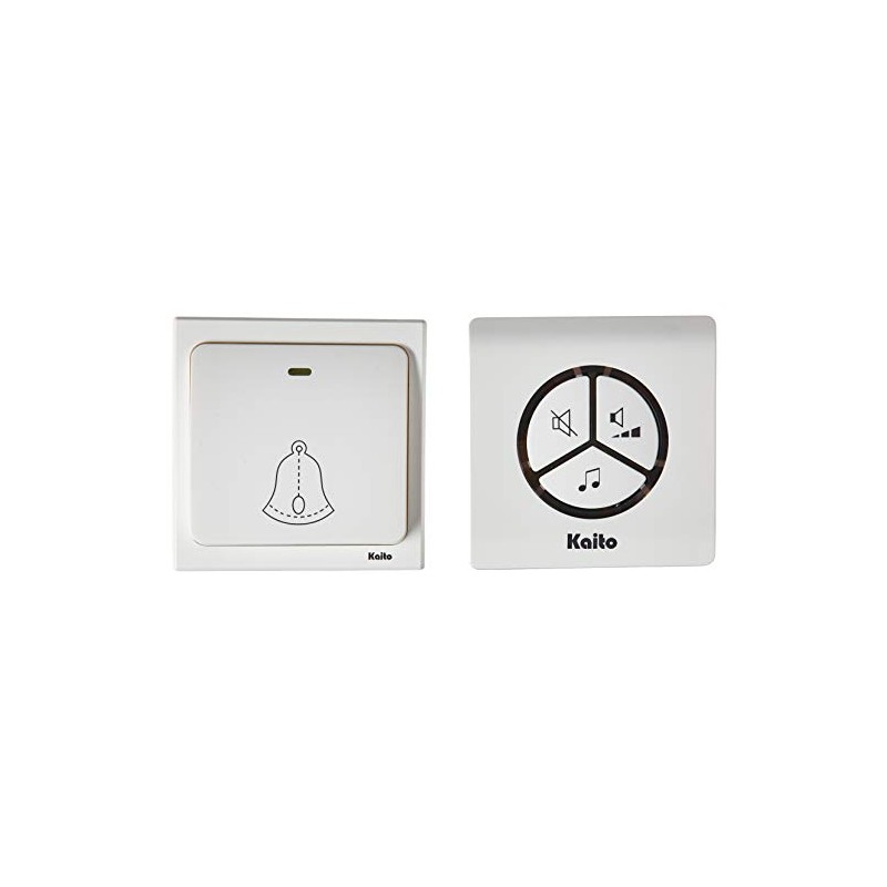 Kaito AG102N Wireless Doorbell, White