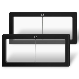 JustHot 2/Pack Welding Glass Magnifier Lens Eye-Protecting Welder Accessories 1.0 1.5 2.0 2.5 3.0 Diopter Professional Processing Welding Helmet Magnifier Cheater Lens (1.5 Diopter)