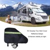 Trailer Hitch Cover, Universal Drawbar Cover with Reflective Strips, RV