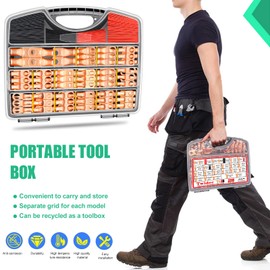 Twidec/230PCS Battery Cable Ends Kit AWG 8 6 4 2 1 1/0 2/0 Heavy Duty Copper Lugs Copper Cable Wire Lugs,Copper Ring Terminals Connectors with Heat Shrink Tube N-099-230PCS