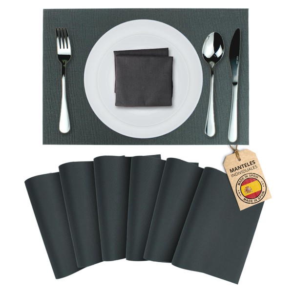 Mondiroso. Set of 6 Placemats, Washable Non-Slip Placemats for Dining
