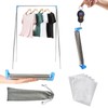 Portable Travel Garment Rack, Stainless Steel Foldable Mini Drying Clothes