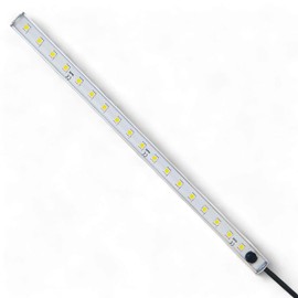 LEDADVANTAGE 12v 30cm 17-LED Aluminium Waterproof Bar Strip Light & Inbuilt Push Switch for Interior & Exterior Use - Suits Caravan, Boat, Motorhome