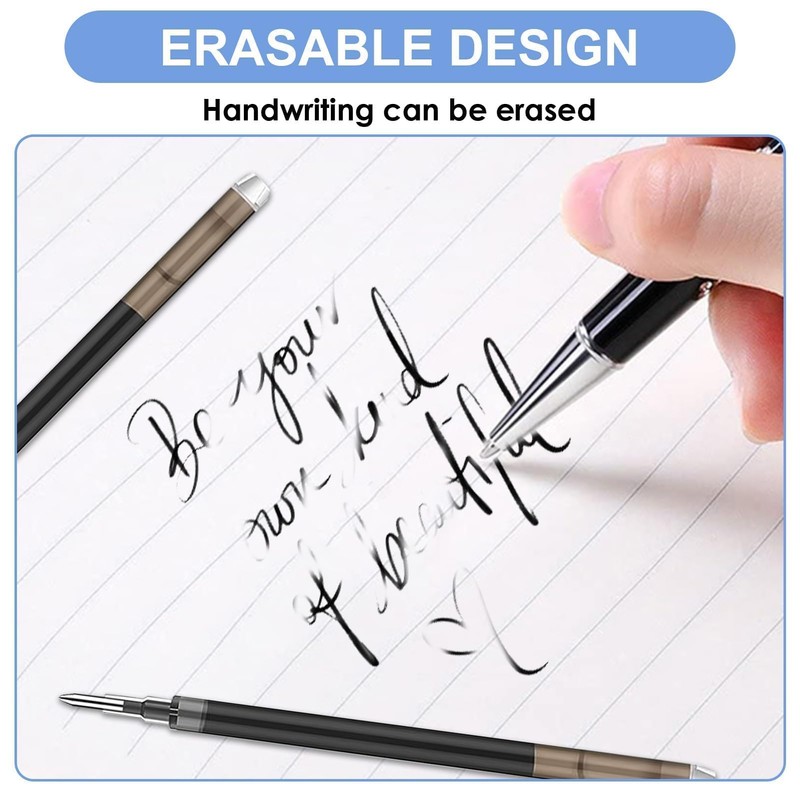 40pcs 0.7 mm Erasable Gel Ink Pen Refills Compatible with