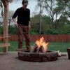 40" Fire Log Tongs Firewood Grabber and Fire Poker Set,Large