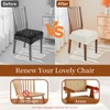WUSOUPU Waterproof Dining Chair Seat Covers Leather Kitchen Seat Covers,