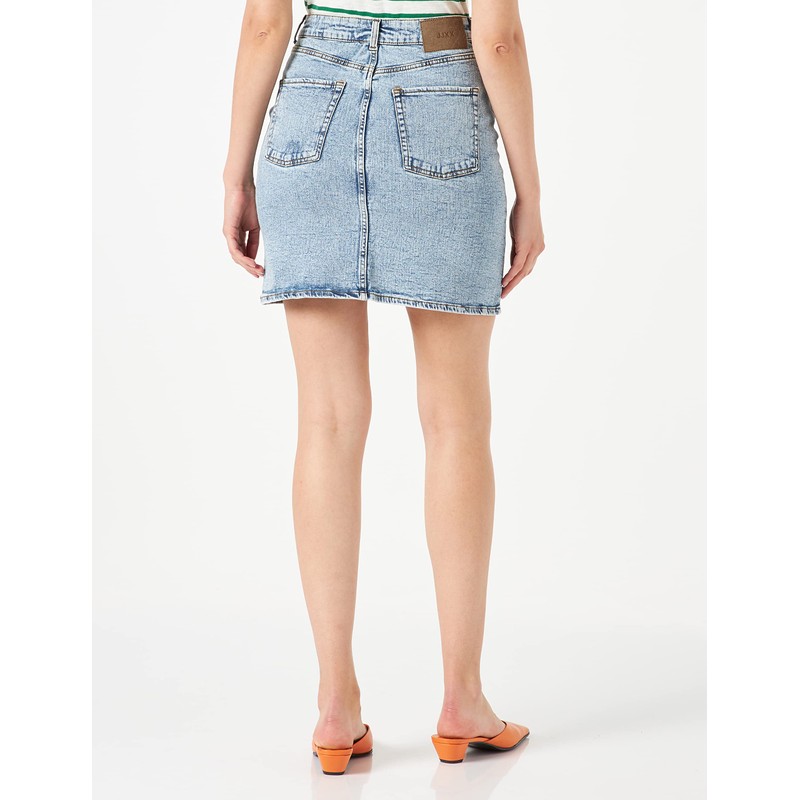 JACK & JONES Women's Skirt, Light blue (light blue denim)