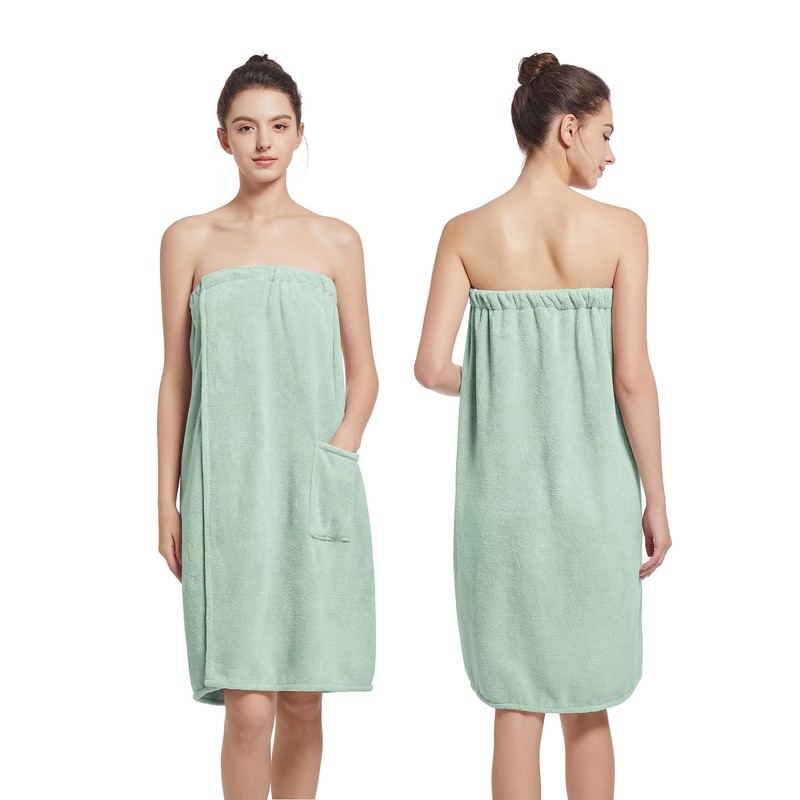 Women'S Soft Wrap Towel Full Length,Bath Robe After Shower Female
