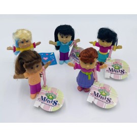 Burger King Cabbage Patch Kids Doll Mini Figures Burger King Kids Meal Toys 2007-08 Lot of 5