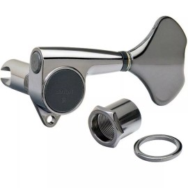 GOTOH NEW Gotoh GB707 Set 4-in-line Bass Machine Heads Tuner Set Keys - COSMO BLACK