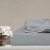 Purity Home 100% Cotton King Size Fitted Sheets Grey, Percale