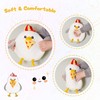FunBase Cute Pizza Seagull Plush Toy, White Seagull Stuffed Animal