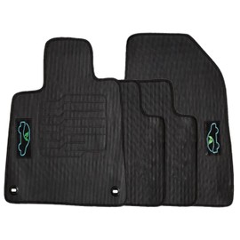 ecoMats All Weather Floor Mats for 2018 2019 2020 2021 2022 Honda Accord Front and Rear, Black, Odorless