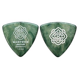 MASTER 8 JAPAN IFU-TR100 INFINIX-U TRIANGLE with Hard Grip 1.0mm Guitar Pick x 10 Sheets