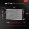 A-Premium Engine Coolant Radiator Assembly with Transmission Oil Cooler Compatible